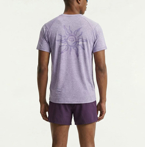 Camiseta Deportiva Personalizada con Estampado, Tejido Transpirable, de Secado Rápido, para Correr, Entrenamiento, Gimnasio, para Hombre, con Logotipo Reflectante - Product Image 3