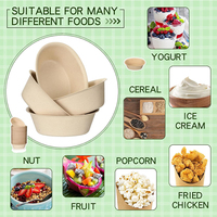 Bols en papier jetables 100 % biodégradables personnalisés pour soupes, compatibles micro-ondes, taille 6 oz, pour fêtes, usage domestique, contenants alimentaires pour soupes