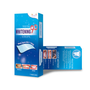 Bandes <span class=keywords><strong>de</strong></span> blanchiment à 9 dents, Non sensibles, Kit <span class=keywords><strong>de</strong></span> blanchiment des dents antidérapant, pour éliminer le tabac, le café, le Soda - Product Image 4