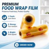 Film PVC transparent extensible en rouleau jumbo pour emballage alimentaire et conservation - Vente en gros