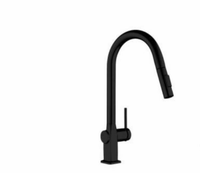 Robinet de lavabo moderne en acier inoxydable avec douchette extractible, monocommande, monotrou, à poser sur comptoir, garantie 3 ans