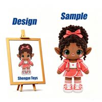Fournisseur de la marque Shengye, vente en gros, tenue décontractée de style hip-hop, streetwear, figurine en peluche cool pour fille, jouet pour cadeau