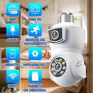Cmara De Seguridad <b>Cctv</b> Tipo Foco 4 Megapixel Con Lente Led Infrarrojo Para Interior Y Exterior - Product Image 3