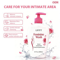 Lifitt OEM - Soin féminin biologique parfumé à la rose - Soulage les irritations - Équilibre le pH - Nettoyage doux - Apaise - Soins vaginaux - Lavage Yoni