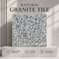 Dalles de granit polies modernes gris-blanc naturel, écologiques et durables, découpées sur mesure, vente directe fabricant pour aéroports