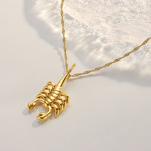 Micci đồ trang sức thời trang hợp thời trang <span class=keywords><strong>charm</strong></span> mạ vàng thép không gỉ bọ cạp dây chuyền bông tai cho phụ nữ - Product Image 4