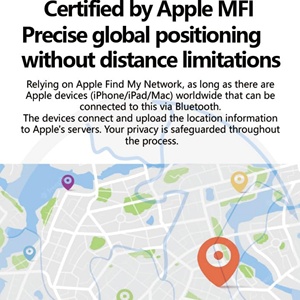 Étui de protection certifié MFi pour localisateur Bluetooth, en métal, plastique et silicone, étanche, avec coque de charge et positionnement AGPS - Product Image 3