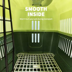 Havayolu onaylı 2 kapılı üst-yük sert taraflı köpekler kediler küçük ve orta köpekler kediler için ayrılabilir tekerlekler ile Pet seyahat taşıyıcısı - Product Image 3