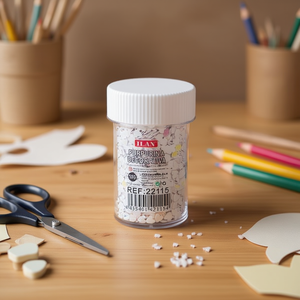 Glitter Decorativo Iln 10G Bianco a Forma di Cuore 3mm per Artigianato - Product Image 3