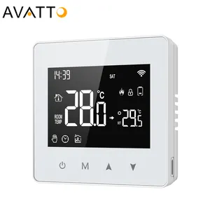 Avat托电池供电3A干触点智能Wifi恒温器水煤气锅炉智能家居地暖