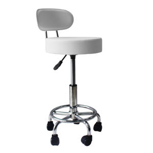 Cadeira rolando sgabello da bar regolabile economico rotondo con schienale - Product Image 4