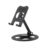 Support de téléphone portable de bureau en alliage d'aluminium rotatif à 360°, nouveau style X920, pliable, pour tablette et téléphone portable iPad