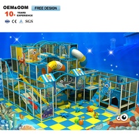 Structures de jeux souples personnalisées sur le thème de la forêt sous-marine pour enfants, équipements d'aventure et de défi pour parcs d'attractions