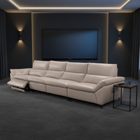 Luxuriöses Ledersofa Modernes Wohnzimmer-Design Modulares Chesterfield-Sofa-Set Möbel für Zuhause Hotel Büro