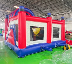 Tobogán Inflable Seco para Exteriores, Castillo Inflable, Pista <span class=keywords><strong>de</strong></span> Obstáculos Inflable con Tobogán - Product Image 4