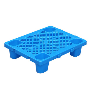 Paleta de Plástico de Cuatro Patas, 1200x800x70mm, Azul, Resistente a la Humedad, para Almacenamiento en Almacén, Uso con Montacargas - Product Image 1
