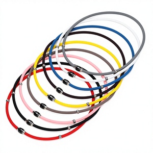 Kalung Silikon Rantai Bambu Ion Negatif Personal Trendi Terbaru, Penyeimbang Energi, Aksesoris Perhiasan Unisex - Product Image 3