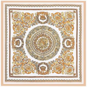 Bán Buôn 90Cm Luxury Horse In Lụa Vuông Khăn Mềm Vuông Satin Lụa Khăn Cho Phụ Nữ - Product Image 2