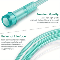 10 pièces/sac, tube nasal emballé individuellement, anti-pli, haute visibilité, léger et flexible, canule nasale réutilisable