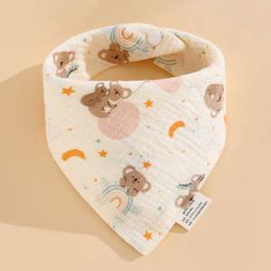 Baberos de Algodón Muselina Gruesos de 6 Capas para Bebés al por Mayor, Suaves y Cómodos para Todas las Estaciones, Tejidos en Algodón Puro - Product Image 3