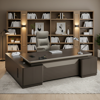 Bureau de direction moderne en forme de L pour ordinateur, table de travail de luxe pour PDG, ensemble de bureaux personnalisables en usine