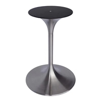 Tulipe Table Base Or En Acier Inoxydable Hôtel Projet Meubles En Métal En Acier Table Pied Stand Usine Vente Directe pour Manger