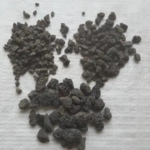 价格便宜的黑色熔岩岩玄武岩石料种植