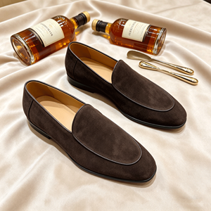 <span class=keywords><strong>Mocasines</strong></span> <span class=keywords><strong>de</strong></span> Gamuza Marrón Oscuro <span class=keywords><strong>de</strong></span> Lujo <span class=keywords><strong>para</strong></span> <span class=keywords><strong>Hombre</strong></span>, Zapatos Formales <span class=keywords><strong>de</strong></span> Negocios <span class=keywords><strong>para</strong></span> <span class=keywords><strong>Hombre</strong></span>, Calzado Elegante Sin Cordones <span class=keywords><strong>para</strong></span> Caballero - Product Image 2