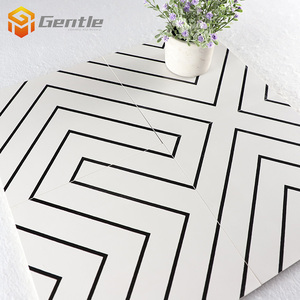 <span class=keywords><strong>Carrelage</strong></span> décoratif pour <span class=keywords><strong>salle</strong></span> <span class=keywords><strong>de</strong></span> <span class=keywords><strong>bain</strong></span> 20*20cm, <span class=keywords><strong>motif</strong></span> simple en lignes, <span class=keywords><strong>carrelage</strong></span> mural en céramique, <span class=keywords><strong>carrelage</strong></span> artistique pour sol - Product Image 2