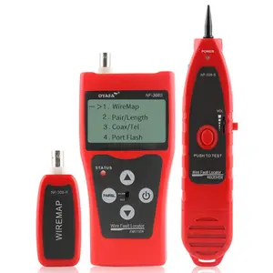 NOYAFA Factory Price Cable Finder updated LCD screen TCR Wire Locator Cable Tester NF-308S RJ45 RJ11 BNC USB