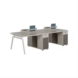 丽宇价格合理的办公家具员工办公桌带抽屉的模块化工作站办公桌