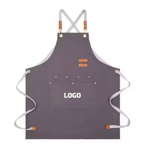 Tabliers personnalisés en toile pour hommes, idéaux pour barista, chef, restaurant, café, jardinage, travail, vente en gros, barbier - Product Image 1