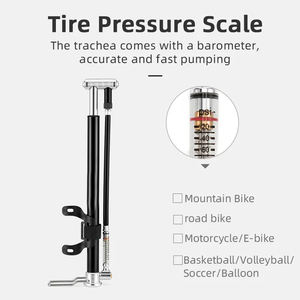 Mini gonfleur <span class=keywords><strong>pompe</strong></span> à vélo Portable Multifun main Air avec pour la gestion de la pression des pneus en déplacement - Product Image 4