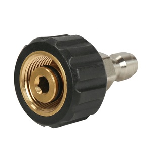 Áp lực cao Máy giặt Brass Adapter 1/4 "QD cắm + M22 nữ súng phun Lance kết nối nhanh chóng 1/4" cắm + M22 F - Product Image 3