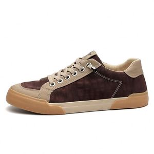 Hot Selling Soft Lace-up Low Cut Casual Skateboarding Shoes for Men <b>Canvas</b> Upper Comfort Jogging Walking Style - Product Image 6