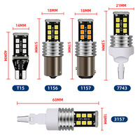Yosovlamp Auto LED Lumières 12V T10 Wedge Base LED Ampoule 21smd 2835 Canbus Sans Erreur 5W Puissance Nouvelle Condition Lampes De Signalisation De Voiture