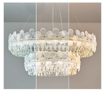 Luminaire suspendu moderne de luxe en cristal doré pour salon, salle à manger, chambre à coucher, éclairage de plafond intérieur, E14, dimmable