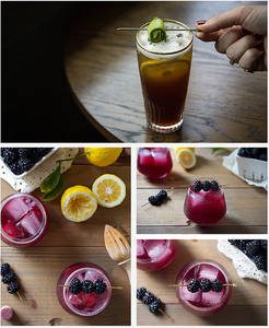 ไม้จิ้มผลไม้ทำจากไททาเนียมชุบสีทองทำจากสเตนเลสสตีลไม้ค็อกเทลส้อมผลไม้ไวน์อุปกรณ์ผสมเครื่องดื่ม - Product Image 6