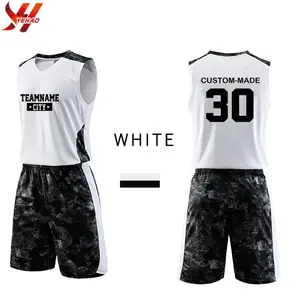 Custom sublimation youth camouflage basketball uniforms