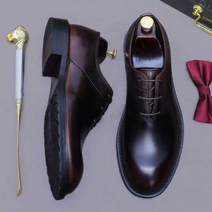 Chaussures Oxford de Luxe Haut de Gamme 2025 pour Hommes en Cuir Véritable, Façonnées à la Main, Antidérapantes, Légères et Respirantes, Idéales pour Affaires et Tenues Décontractées - Product Image 3