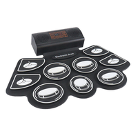 Tambour en acier portable à rouler à la main - Kit de pratique électronique professionnel avec conception résistante à l'eau et connexion audio