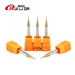 RLD 55HRC 2-Flute 1.5x50mm, mata bor persegi karbida dapat disesuaikan, pemotong penggilingan CNC untuk pemrosesan logam - Product Image 2