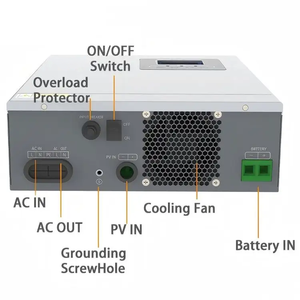 Chuyên Nghiệp Mới 4.2 KW năng lượng mặt trời lai biến tần bền 24 Volt MPPT biến tần một pha AC chuỗi biến tần On-lưới năng lượng mặt trời hệ thống - Product Image 5