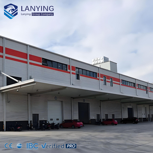 อาคารเหล็กพร้อมไฟโครงคลังสินค้าโครงสร้างเหล็กโรงงานโรงงานต้นทุนต่ำ - Product Image 2