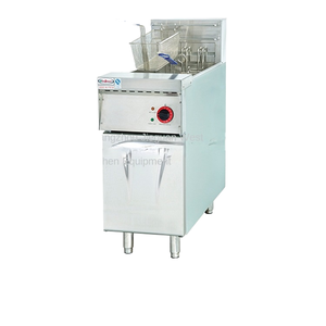 Jie Guan-Freidora eléctrica de un solo cilindro con tamiz doble para pollo frito <span class=keywords><strong>Kentucky</strong></span> en la cocina occidental - Product Image 1