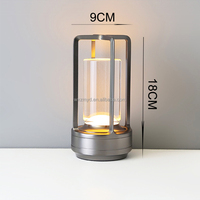 Lampe de table LED en aluminium rechargeable portable tactile éclairage intérieur veilleuse chambre chevet restaurant lampes de bureau décoratives