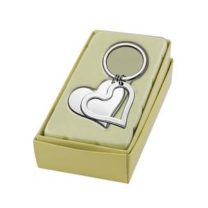 Llavero de corazón plateado, colgante de metal, regalo de amor para parejas, San Valentín - Product Image 2