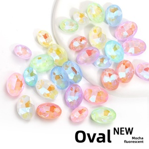 Venta al por mayor del fabricante: Nuevos accesorios de ropa ovalados, fluorescentes, coloridos, súper brillantes y de moda. - Product Image 3