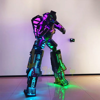 Costume de robot lumineux pour soirée, costume de mascotte pour festival, accessoires d'ambiance pour adultes, costume de bal de carnaval