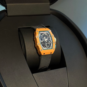 new styleColorful Tonneau Hollow Skeleton Mechanical <b>Watch</b> Multicolor <b>Case</b> Luxury Rubber Strap Sport Automatic Waterproof <b>Watch</b> - Product Image 3